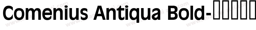 Comenius Antiqua Bold字体转换